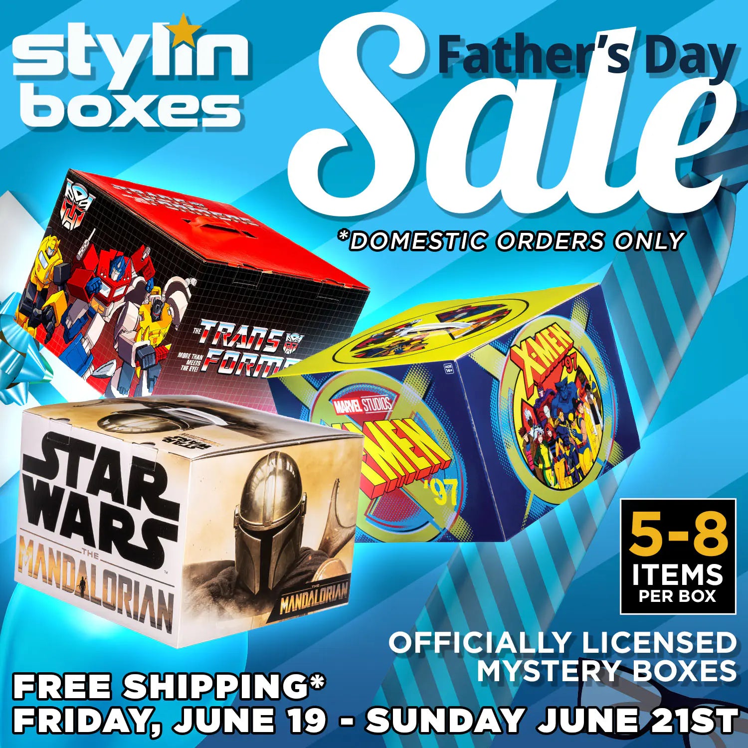 Stylin Boxes Fathers Day Sale Front