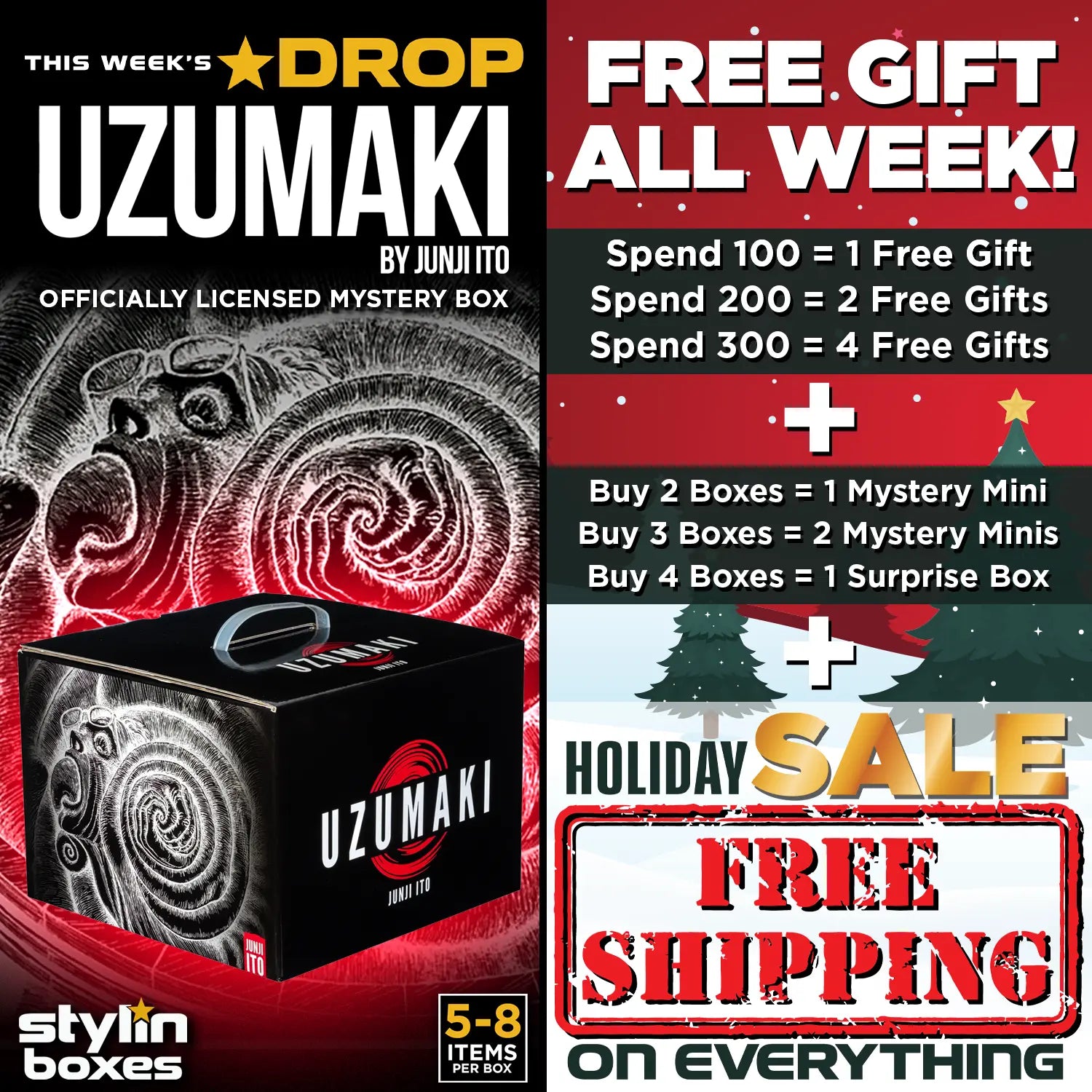 Stylin Boxes Uzumaki Holiday Drop 1